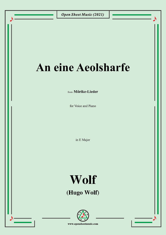 Wolf-An eine Aeolsharfe,IHW 22 No.11