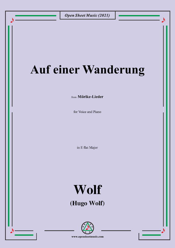 Wolf-Auf einer Wanderung, IHW 22 No.15