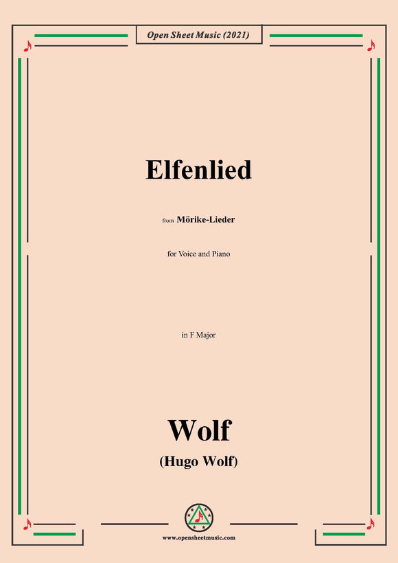 Wolf-Elfenlied, IHW 22 No.16