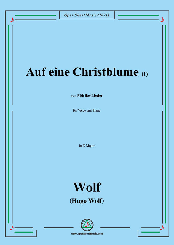 Wolf-Auf eine Christblume I, IHW 22 No.20