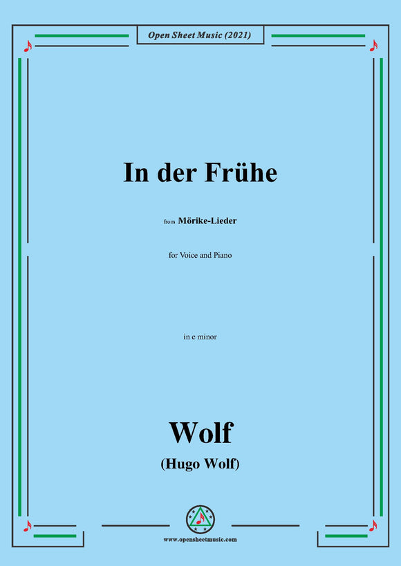 Wolf-In der Fruhe,IHW 22 No.24