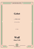 Wolf-Gebet,in E Major,IHW 22 No.28
