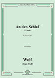 Wolf-An den Schlaf.Schlaf!IHW 22 No.29