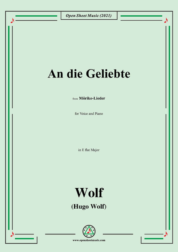 Wolf-An die Geliebte,IHW 22 No.32