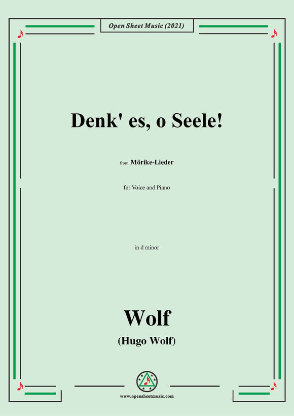 H. Wolf-Denk es,o Seele!