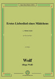 Wolf-Erstes Liebeslied eines Madchens