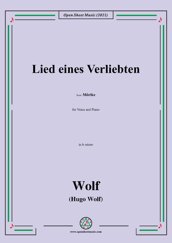 H. Wolf-Lied eines Verliebten