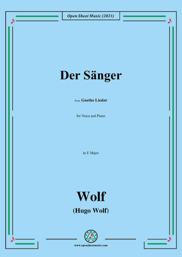 Wolf-Der Sanger