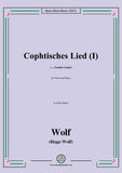 H. Wolf-Cophtisches Lied I