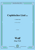 H. Wolf-Cophtisches Lied II