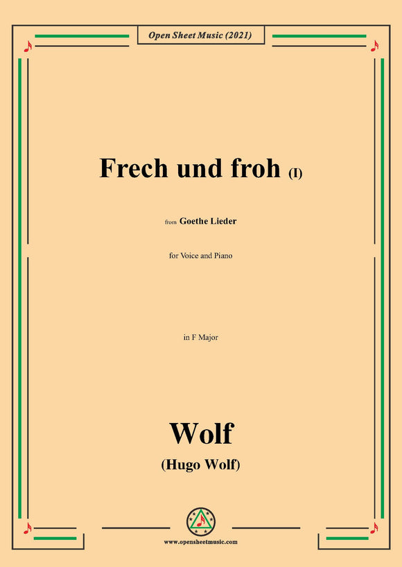 H. Wolf-Frech und froh I