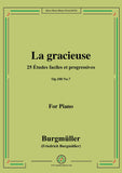Burgmüller-25 Études faciles et progressives, Op.100 No.8,La gracieuse
