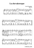 Burgmüller-25 Études faciles et progressives, Op.100 No.25,La chevaleresque