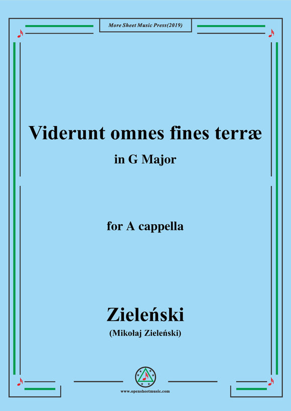Zieleński-Viderunt omnes fines terræ,for A cappella
