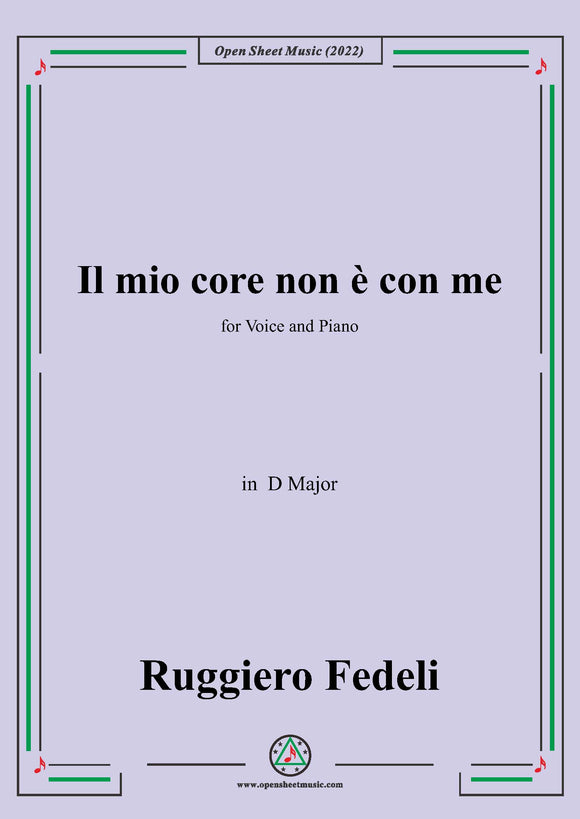 Ruggiero Fedeli-Il mio core non e con me