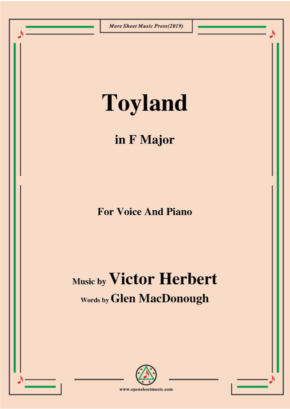 Victor Herbert-Toyland,for Voice and Piano