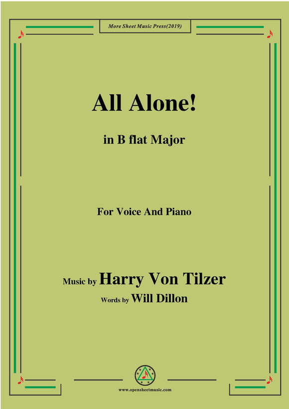 Harry Von Tilzer-All Alone