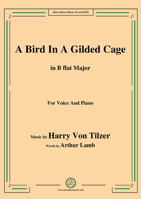 Harry Von Tilzer-Bird In A Gilded Cage
