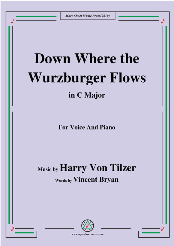 Harry Von Tilzer-Down Where the Wurzburger Flows