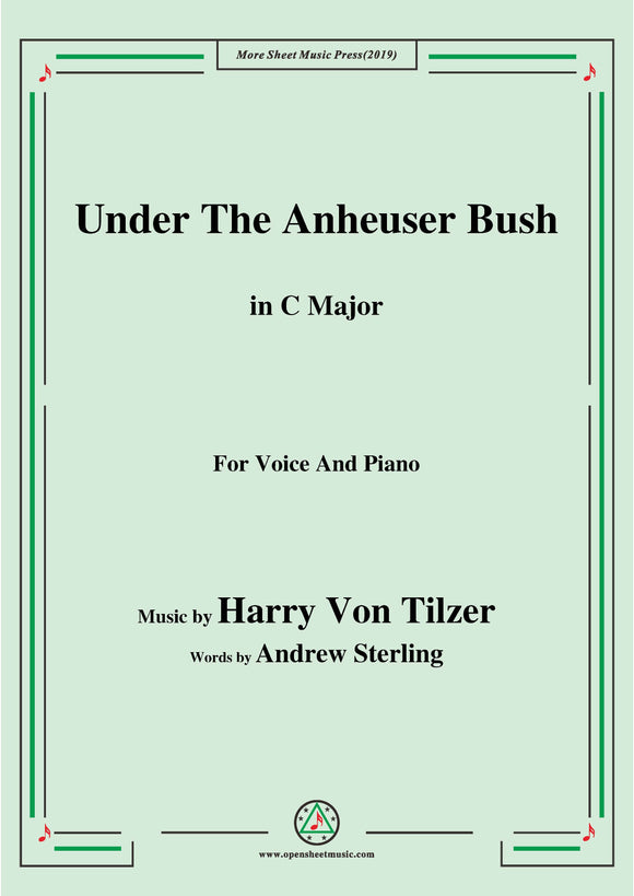 Harry Von Tilzer-Under The Anheuser Bush