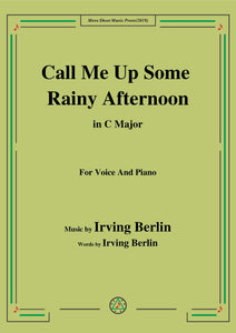Irving Berlin-Call Me Up Some Rainy Afternoon