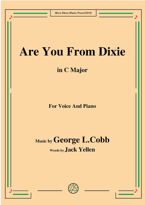 George L. Cobb-Are You From Dixie