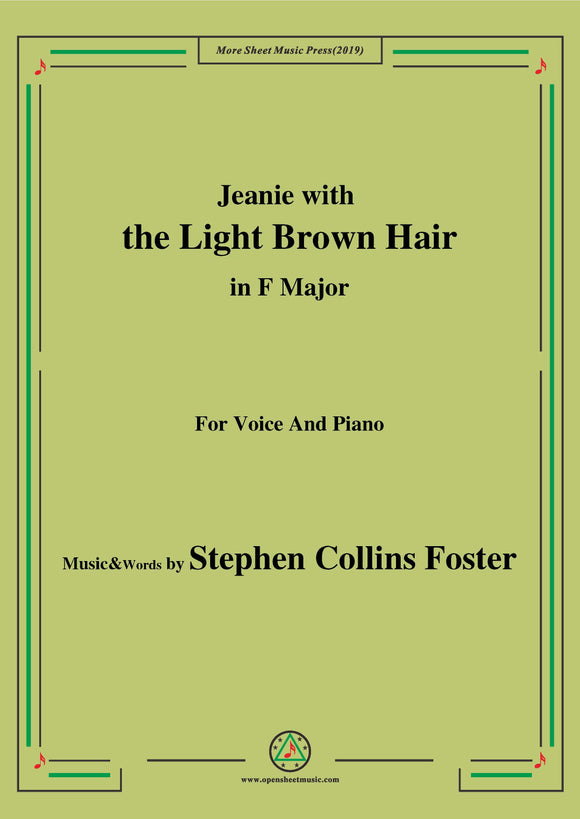 Stephen Collins Foster-Jeanie with the Light Brown Hair