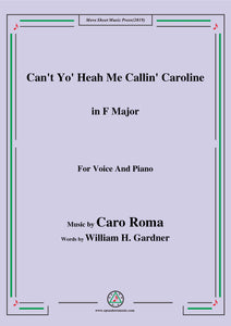 Caro Roma-Can't Yo' Heah Me Callin' Caroline