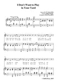 H. W. Petrie-I Don't Want to Play