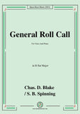 Chas. D. Blake;S.B. Spinning-General Roll Call
