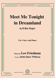 Leo Friedman-Meet Me Tonight in Dreamland