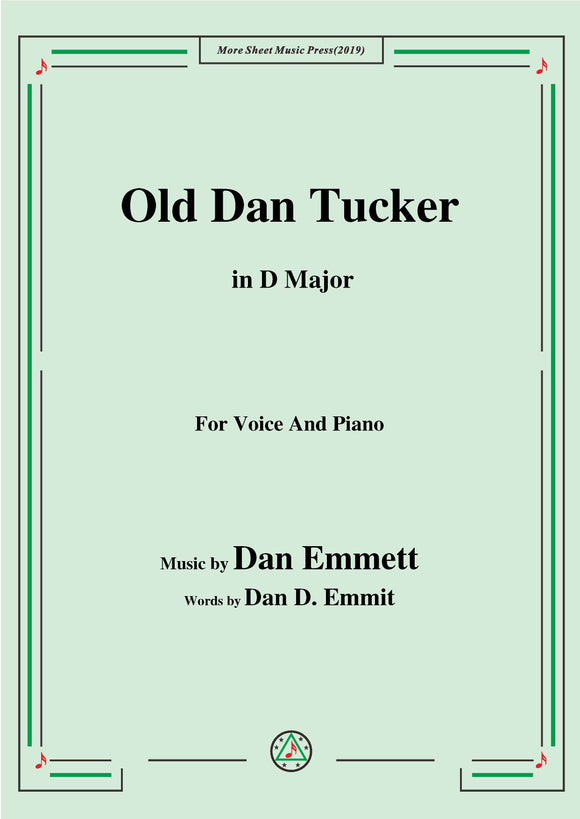 Dan Emmett-Old Dan Tucker