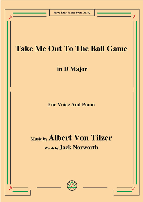 Albert Von Tilzer-Take Me Out To The Ball Game