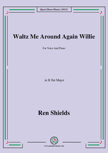 Ren Shields-Waltz Me Around Again Willie