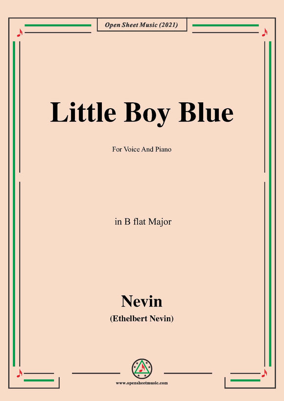 Ethelbert Nevin-Little Boy Blue
