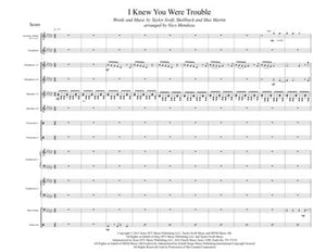 I Knew You Were Trouble (arranged for percussion ensemble)
