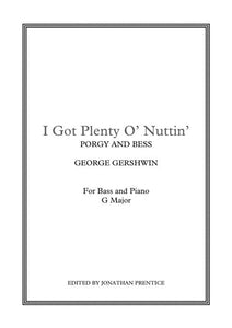 I Got Plenty O' Nuttin' from PORGY AND BESS ? (G Major)