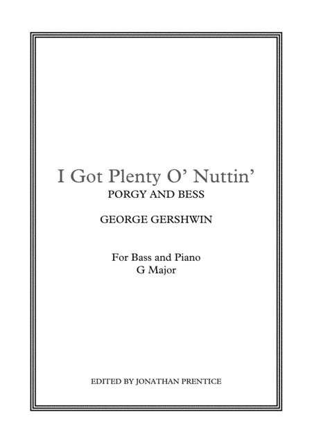 I Got Plenty O' Nuttin' from PORGY AND BESS ? (G Major)