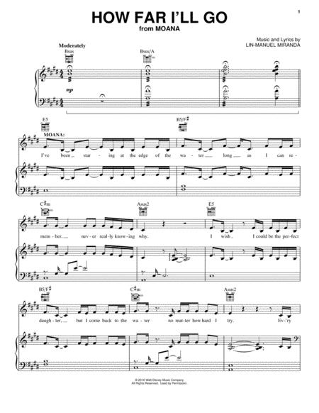 How Far I'll Go (from Moana)