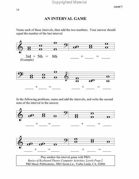 Basics of Keyboard Theory Preparatory Level Book