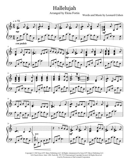 Hallelujah – Open Sheet Music