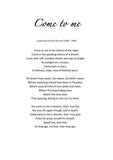 Come to me