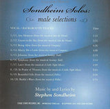 Sondheim Solos, Male Selections (accompaniment/karaoke CD)